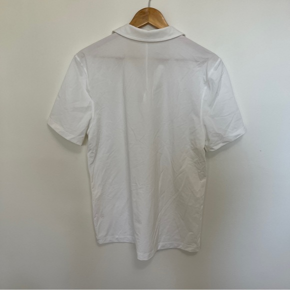 Lululemon Men’s Polo Shirt in White Size M/L - Picture 3 of 3